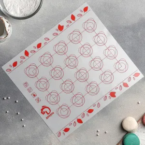 Коврик армированный Макарон.Листики 29,3х26 см